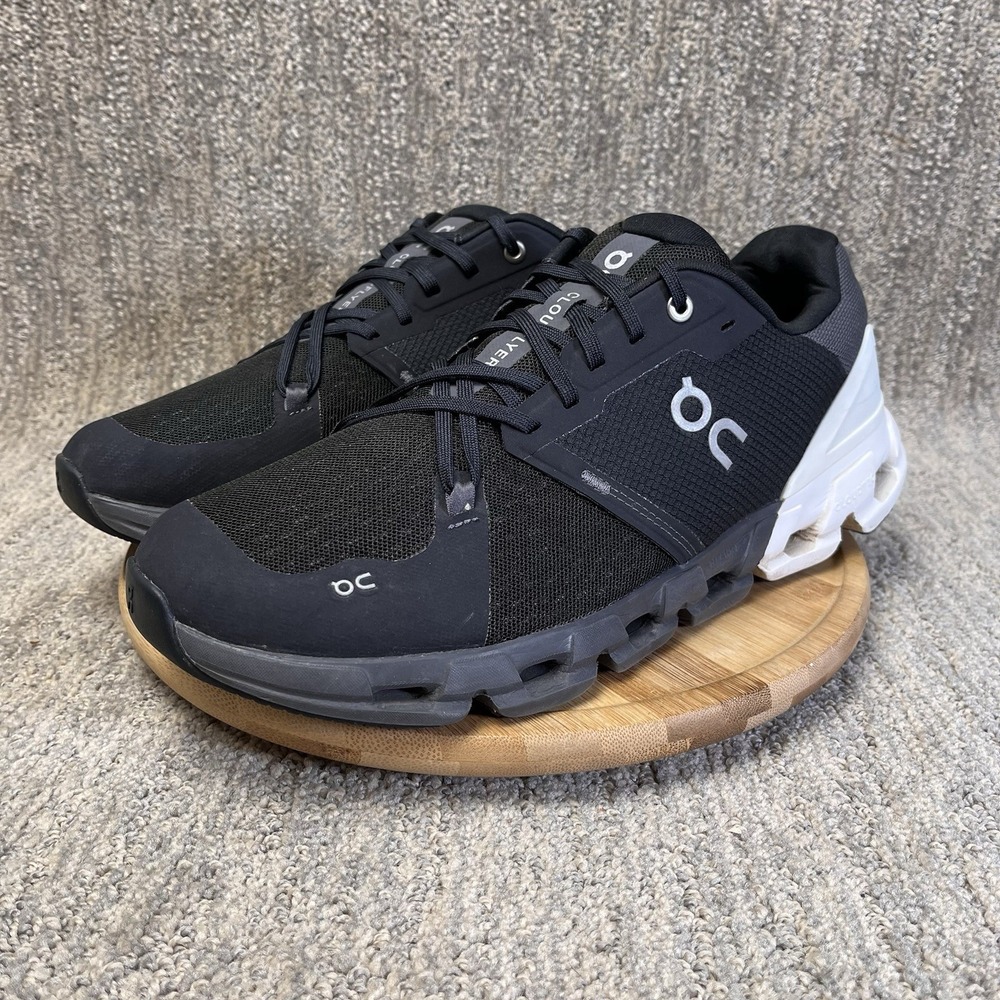On Cloud Cloudflyer 4 Mens Size 11.5 Wide 2E Black White Running Shoes 81.98664